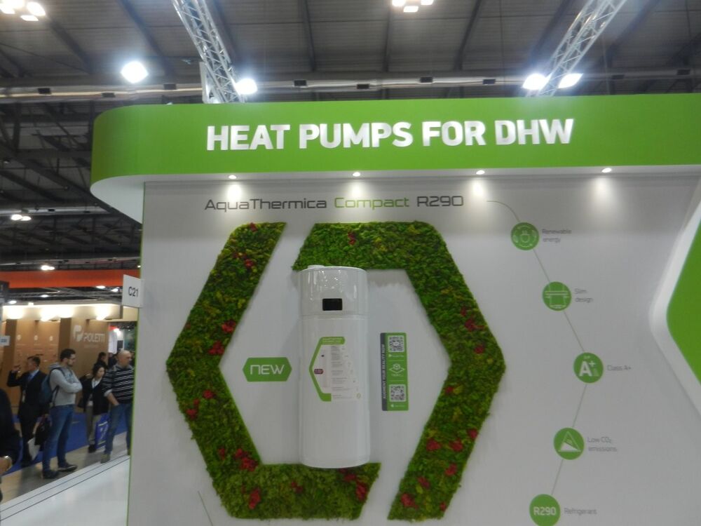 Auch Wärmepumpenboiler werden zunehmend gefragt, insbesondere als Ersatz für Elektroboiler (Bild: Mostra Convegno 2024).